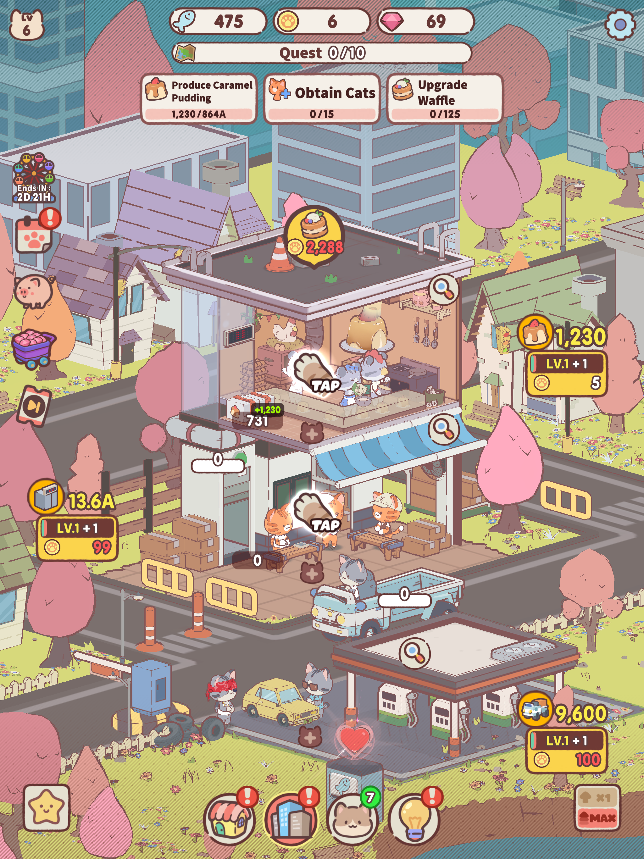 My Cat Tower : Idle Tycoon Game Screenshot