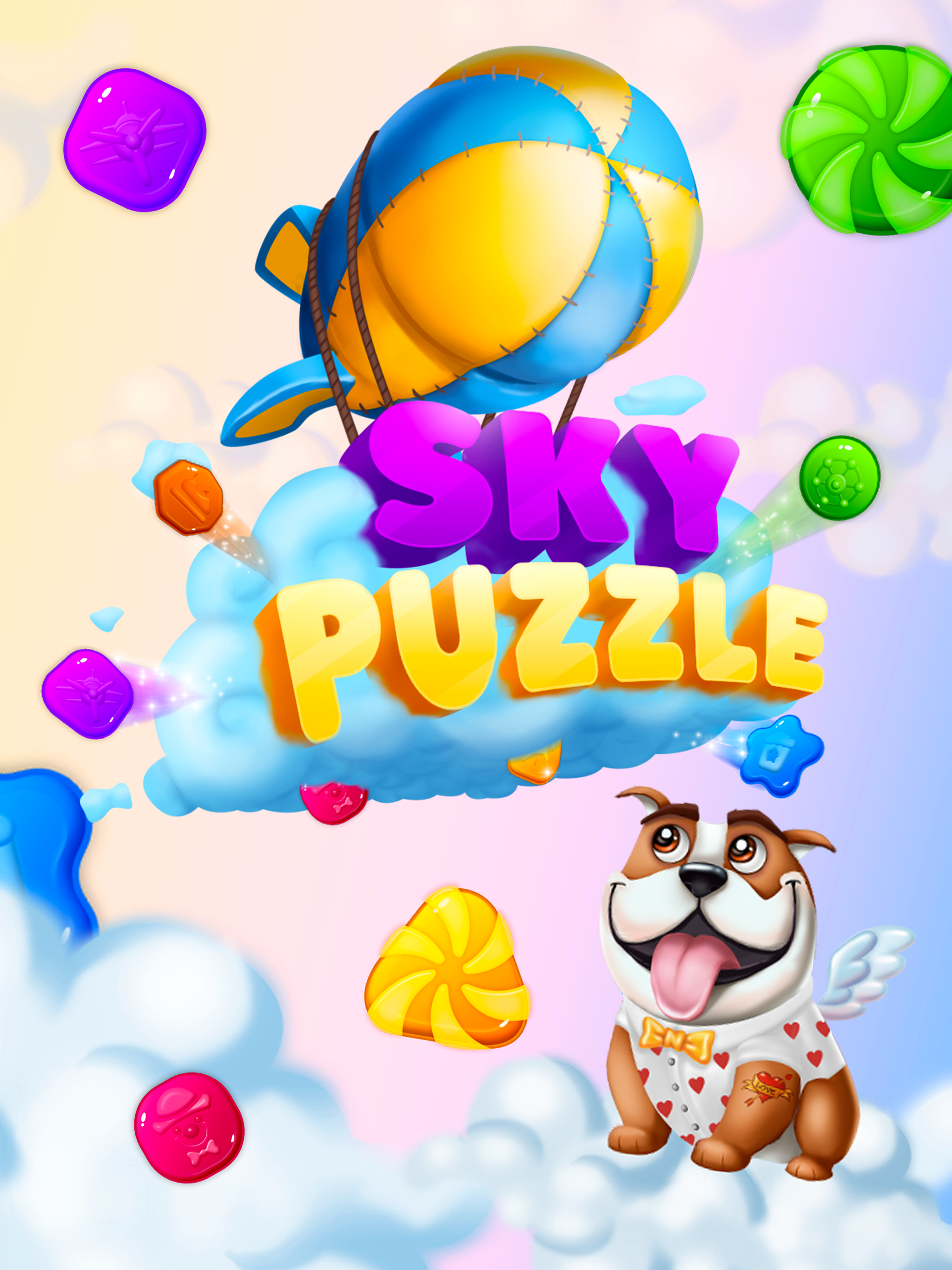 Sky Puzzle: Match 3 Game Game Screenshot