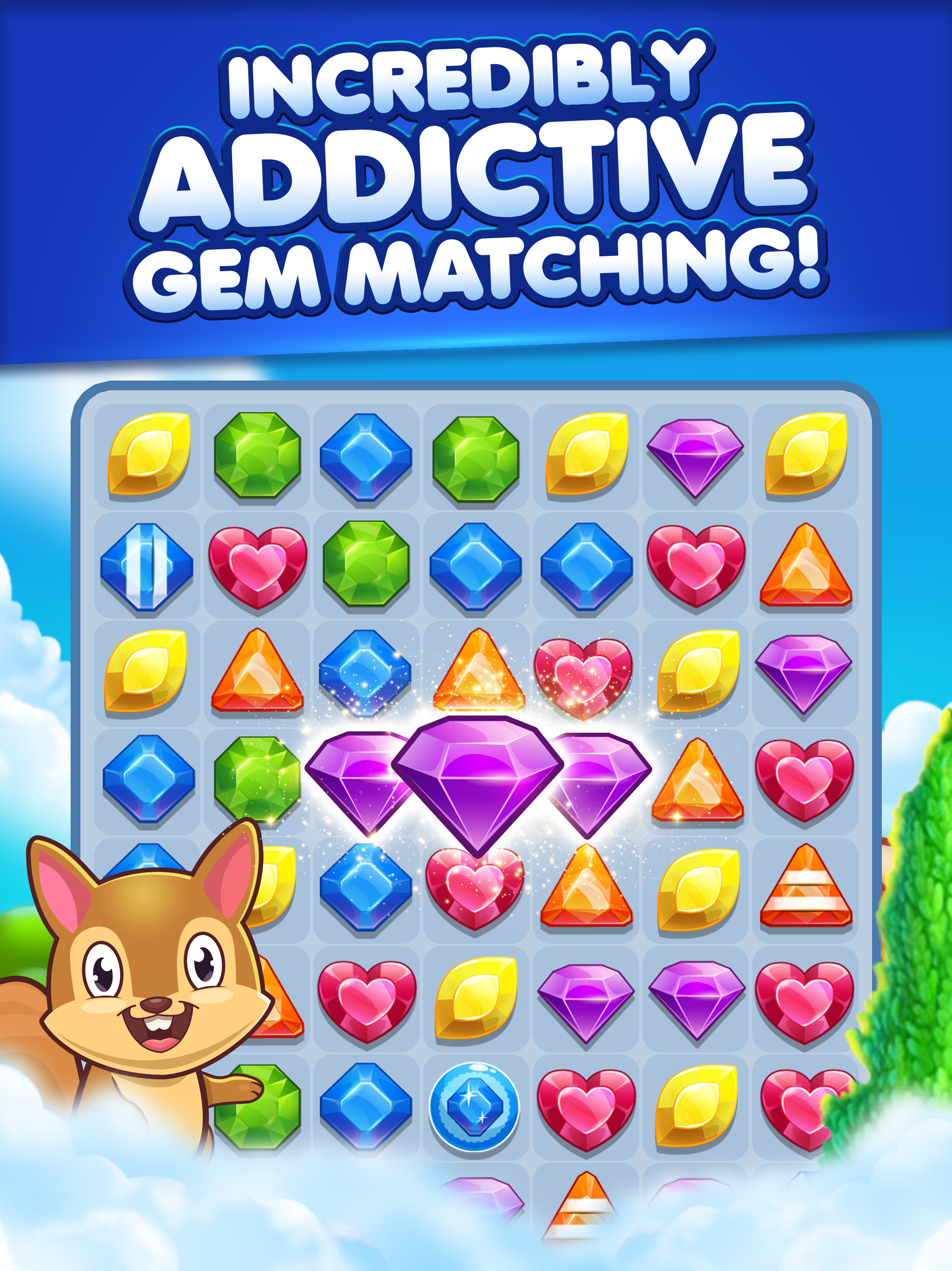 Addictive Gem - Match 3 Games Game Screenshot