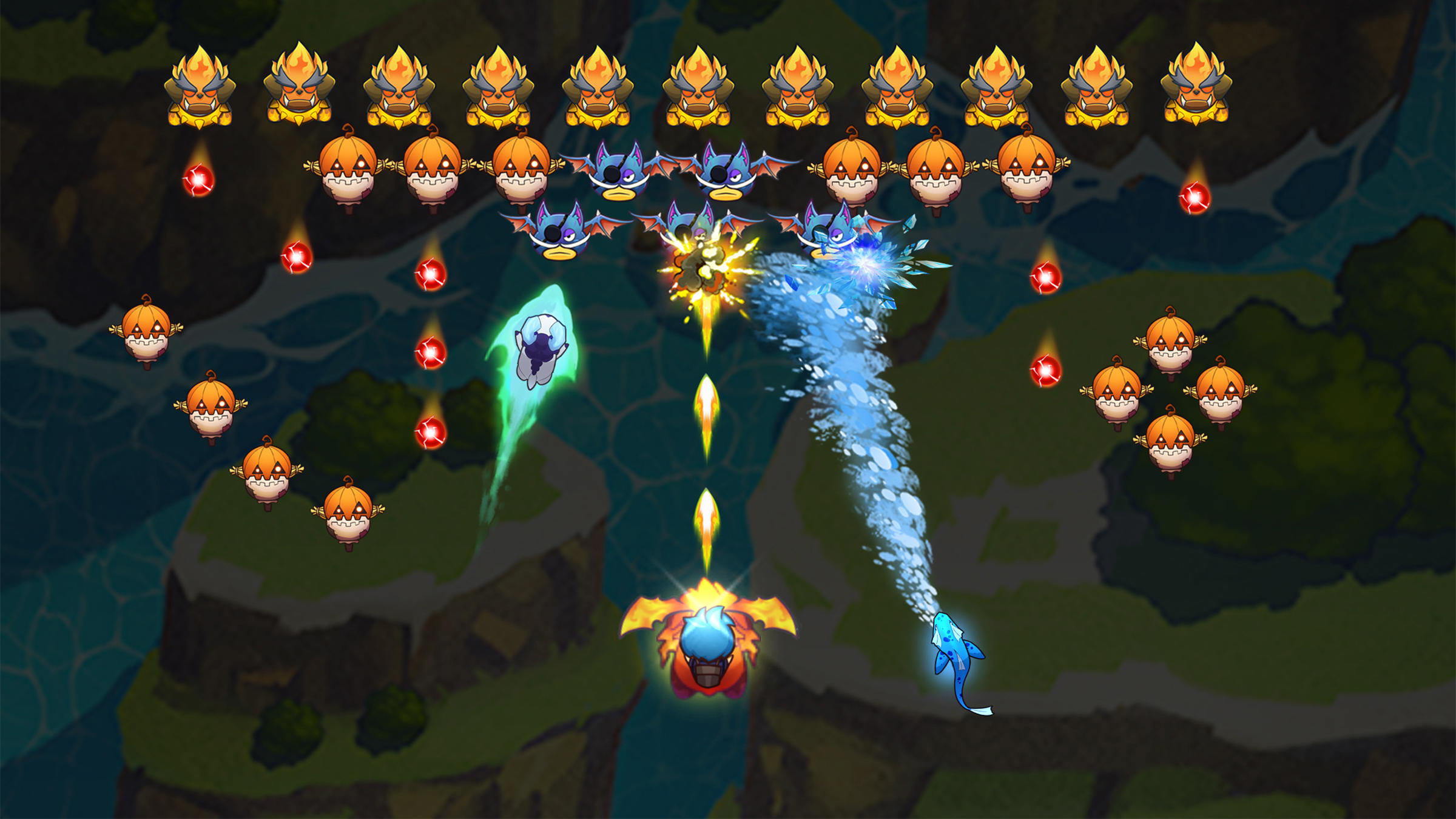 天空冠軍：銀河太空射擊遊戲，怪物進化 遊戲截圖