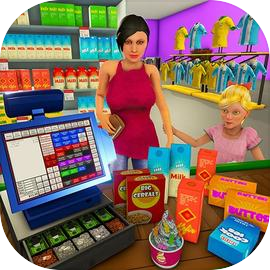 Virtual Mother Simulator Supermarket Shopping Game
