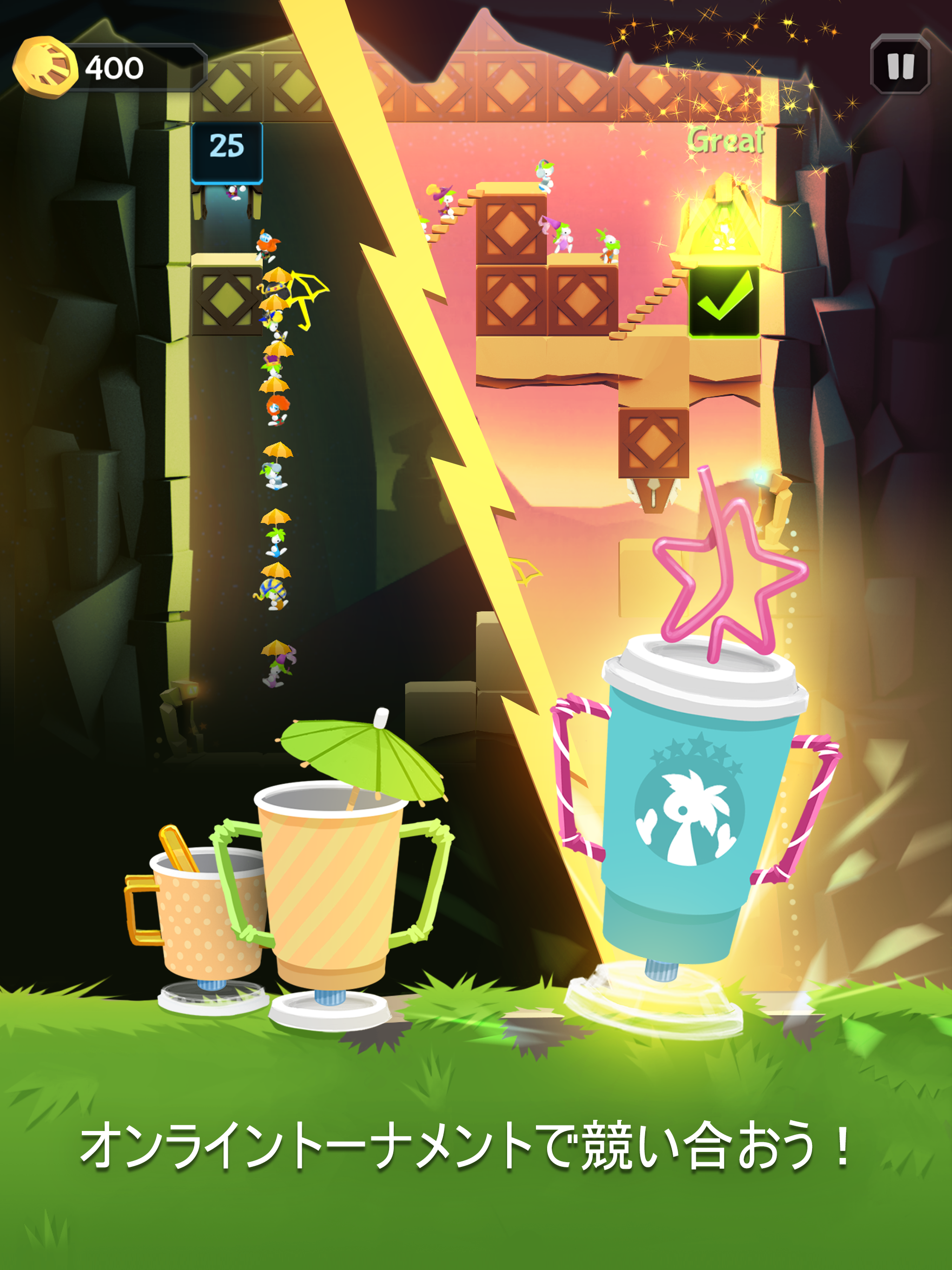 Lemmings パズルアドベンチャー ゲームのスクリーンショット