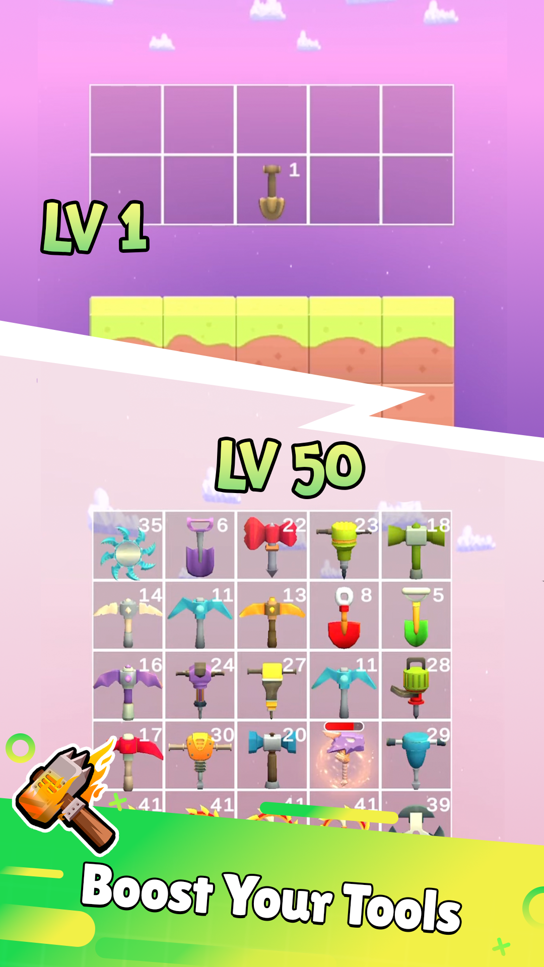 Merge Miners Game Screenshot