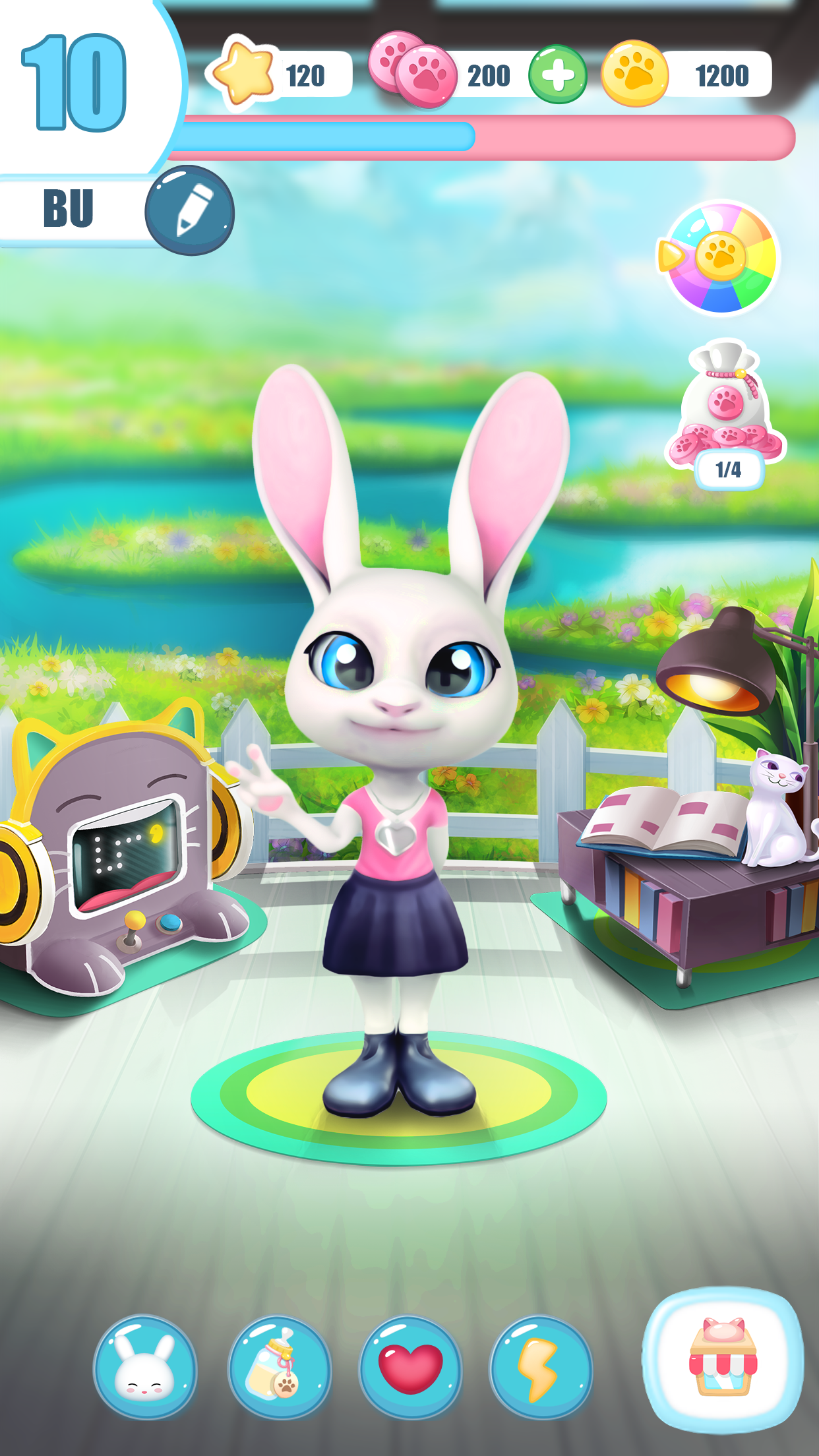 Bu Bunny - Cute pet care game Game Screenshot