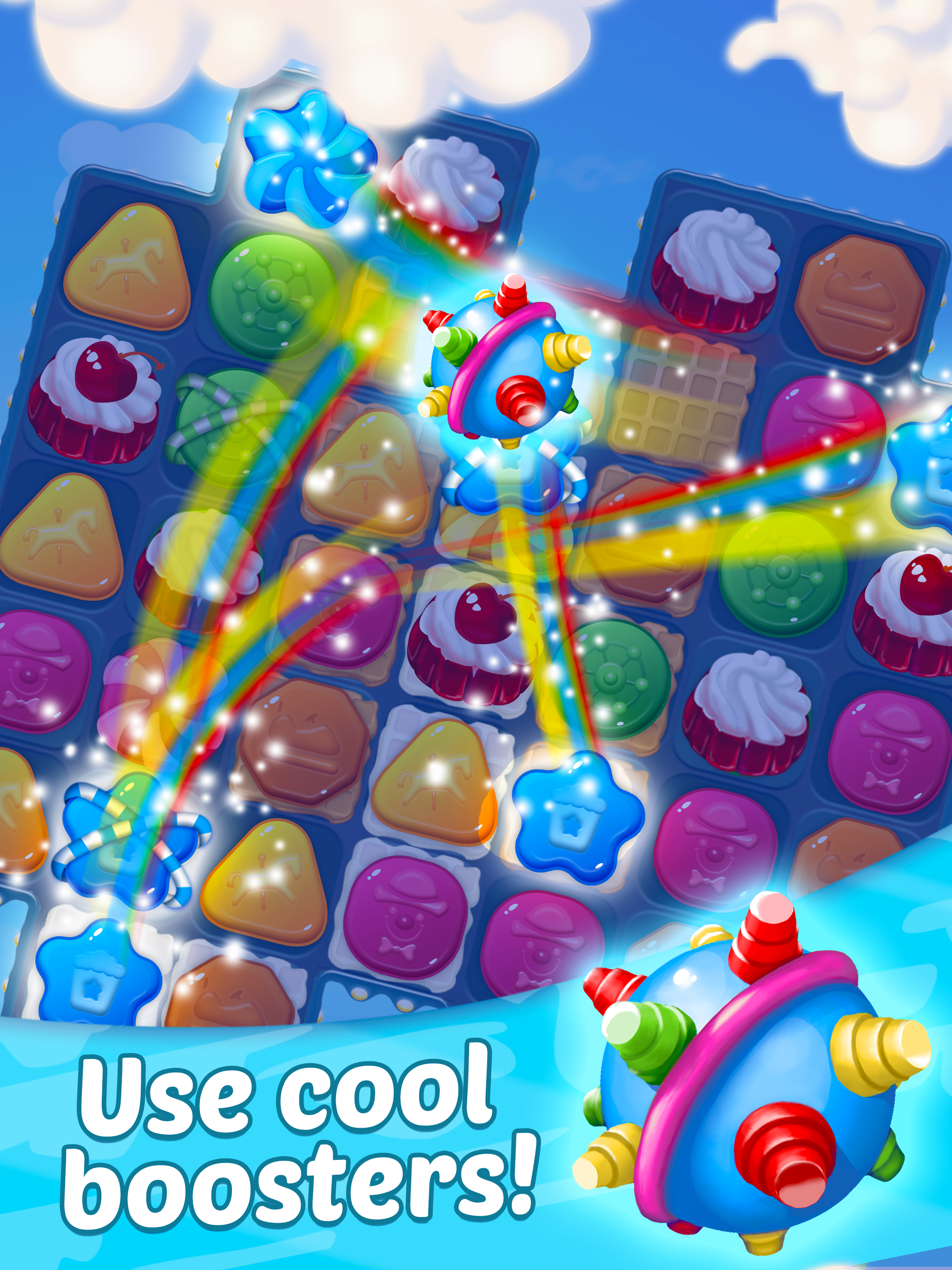 Sky Puzzle: Match 3 Game Game Screenshot