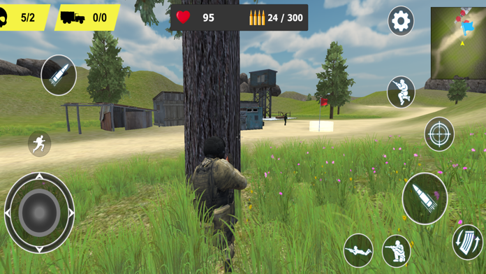 Soldier and Tank Game Game Screenshot