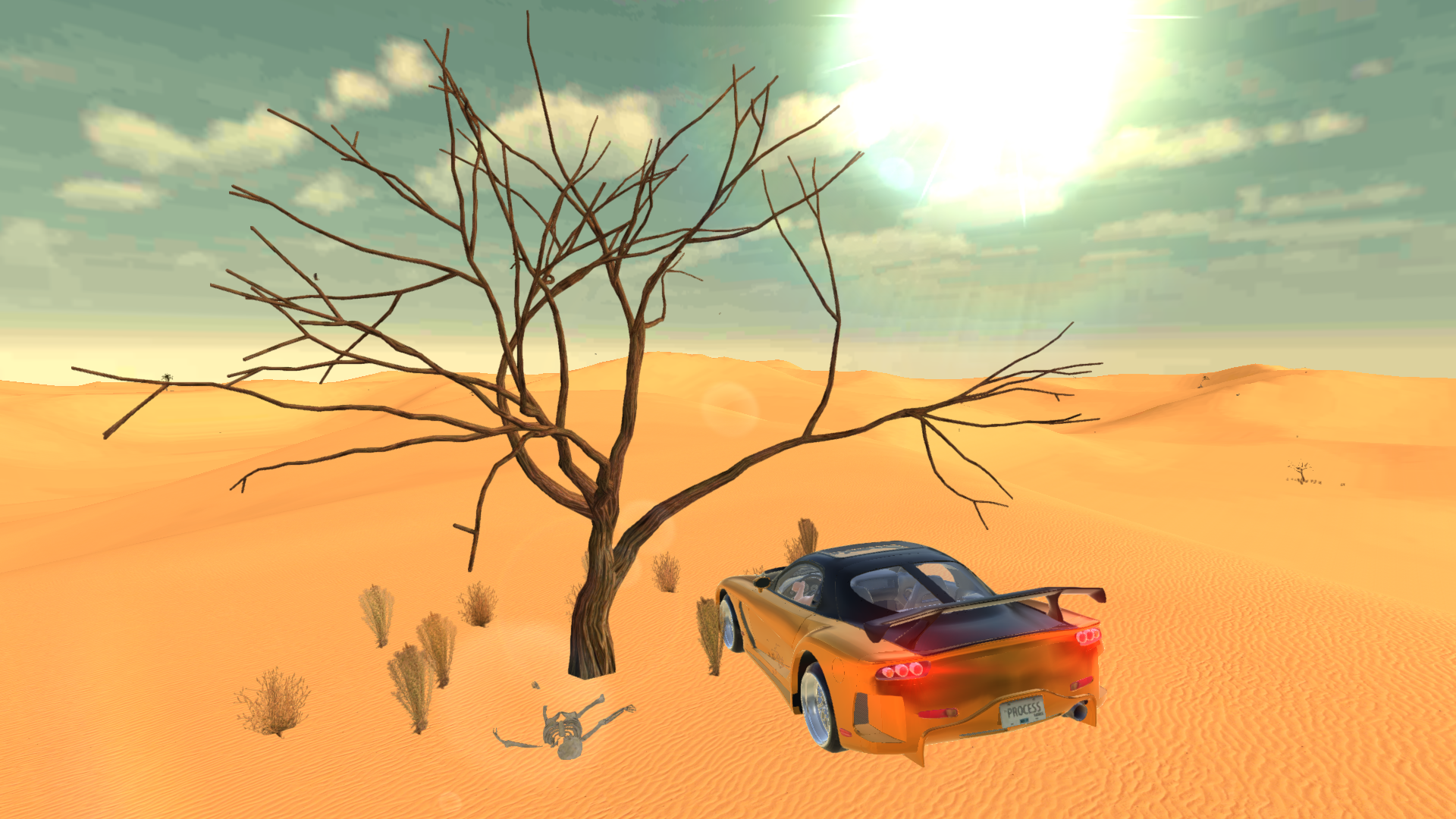 RX-7 Veilside Drift Simulator Game Screenshot