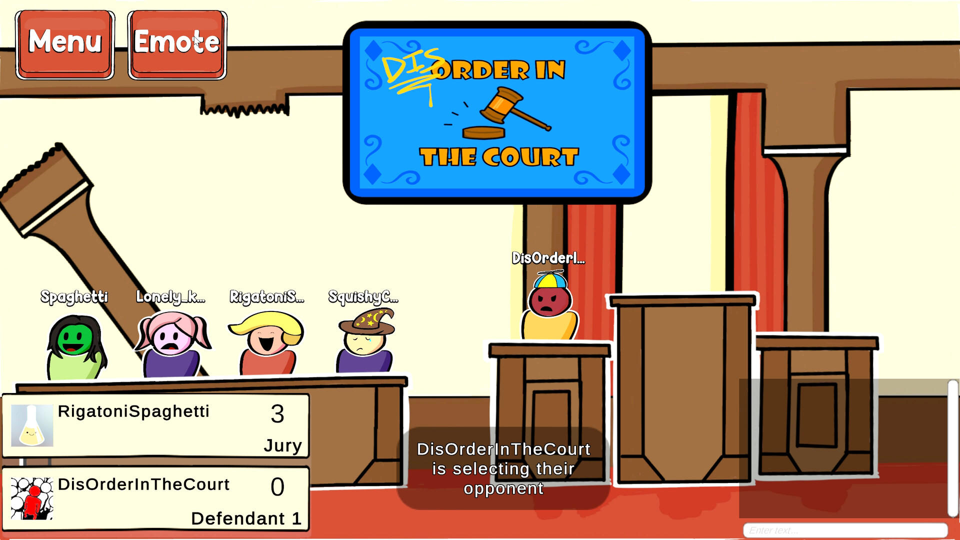 Screenshot of DisOrder In The Court