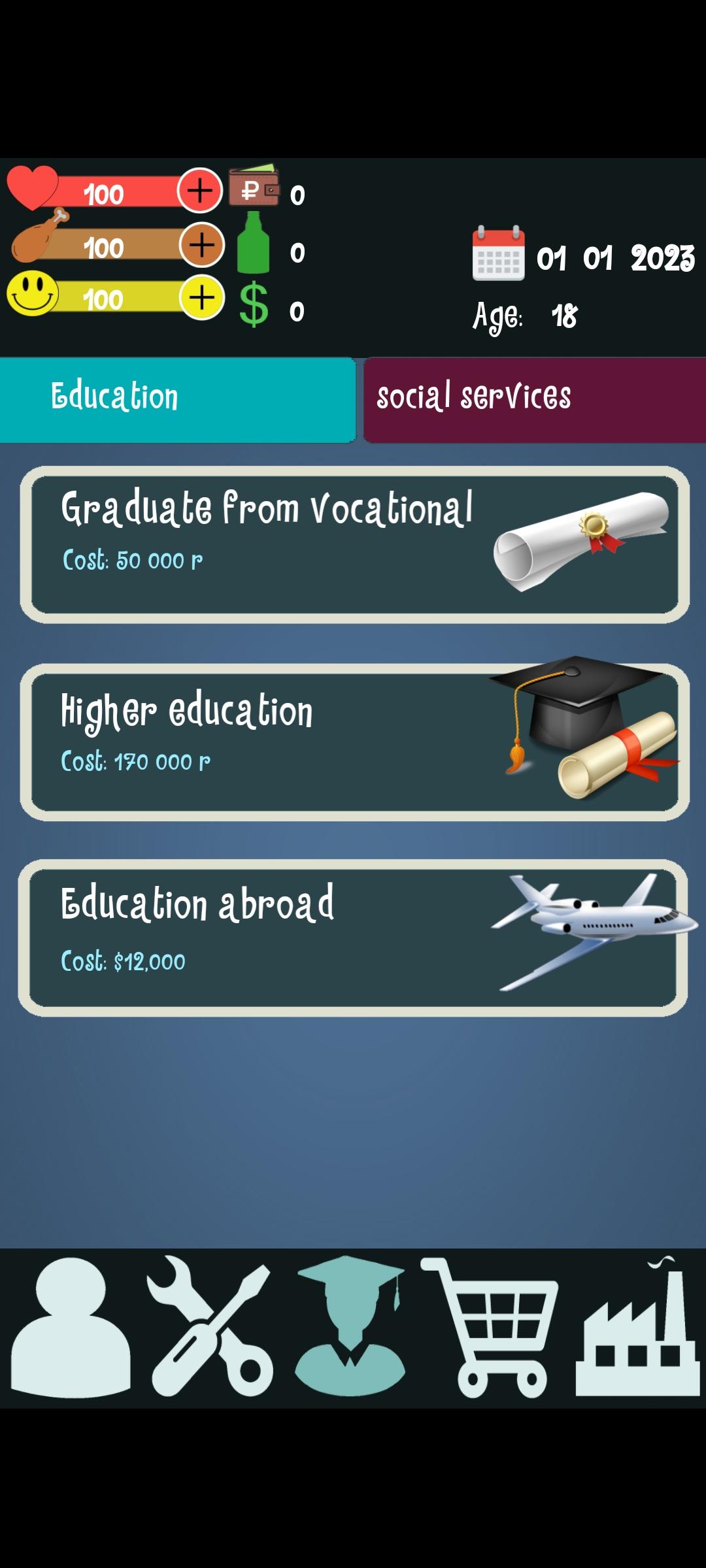 Cuplikan Layar Game Bitte life game simulator