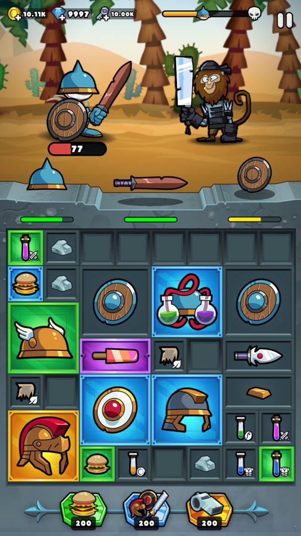Screenshot of Overloot – Loot, Merge & Manage your gear!