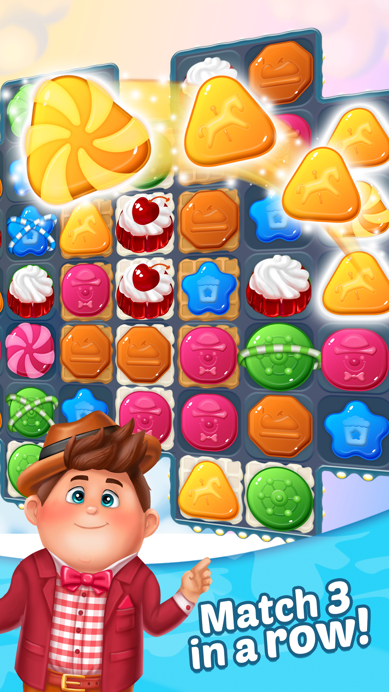 Sky Puzzle: Match 3 Game Game Screenshot
