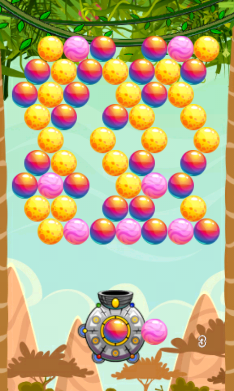 Cuplikan Layar Game Magic Forest Bubble Shooter
