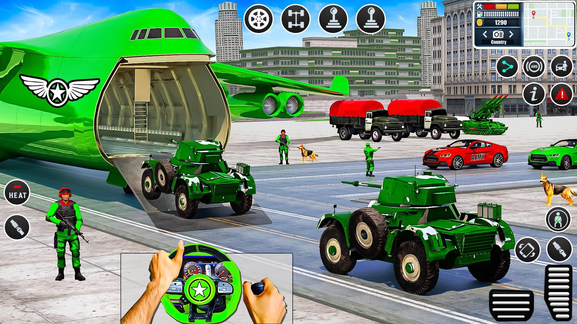 Скриншот игры Army Vehicles, Truck, Airplane