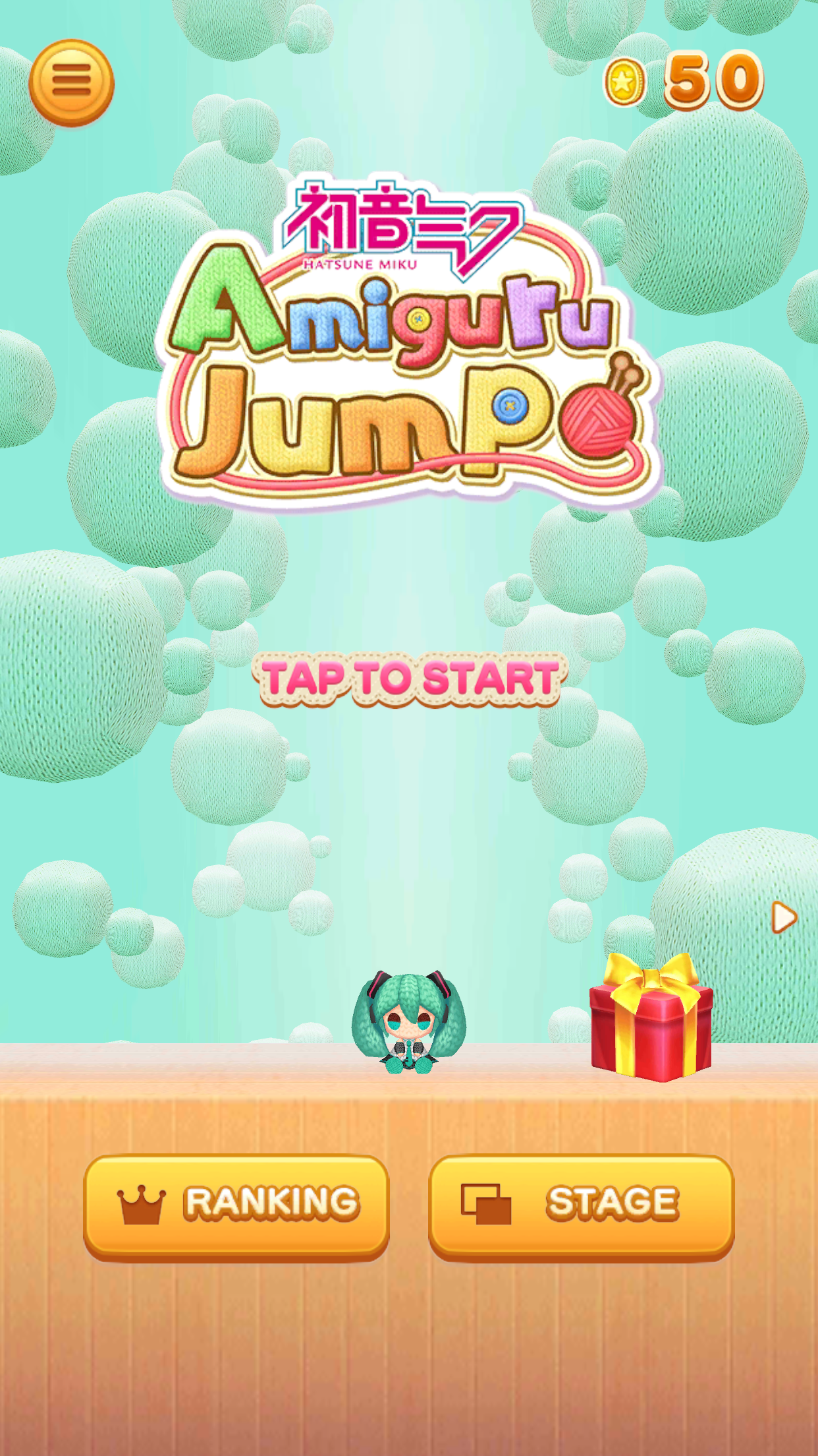 Cuplikan Layar Game Hatsune Miku Amiguru Jump