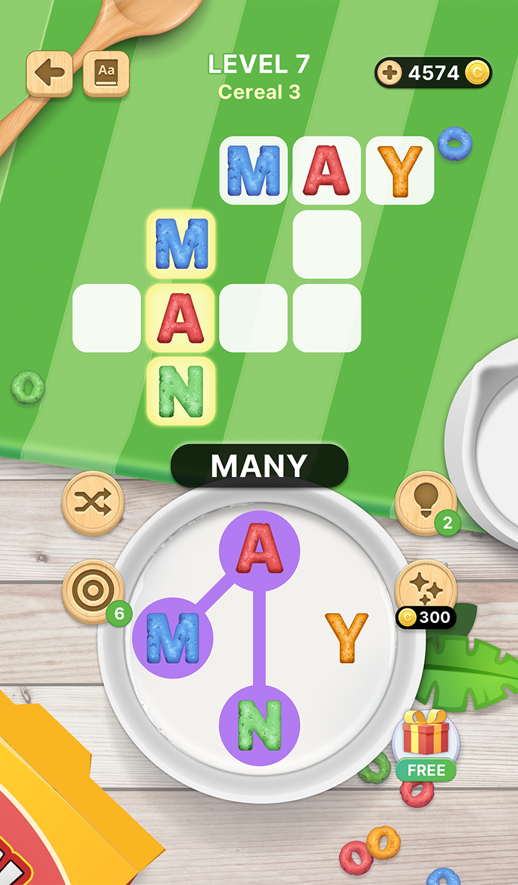 Word Cereal: cross & anagram Game Screenshot