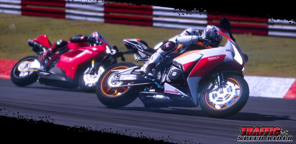 Banner of Traffic Speed ​​Rider - Real moto racing game 