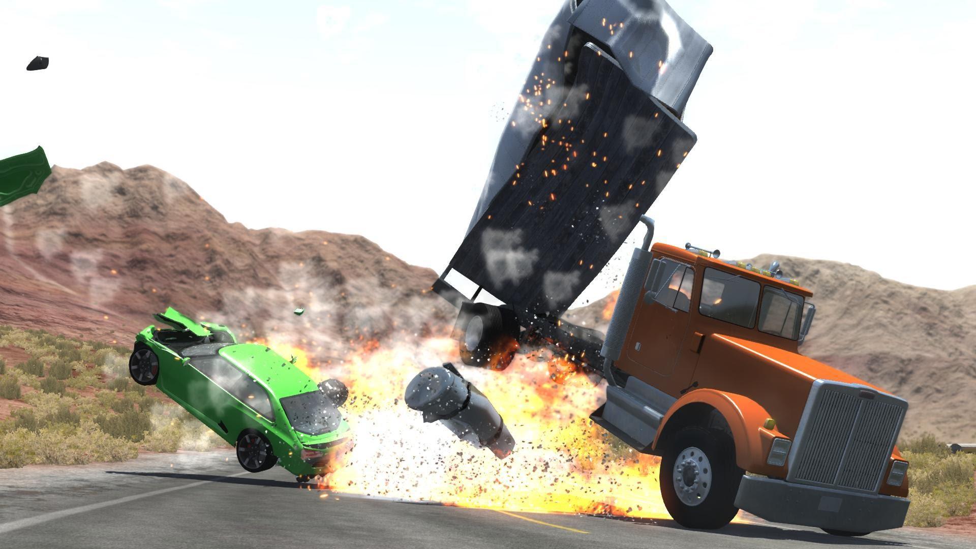 Car Explosion Engine Crash Car Game Screenshot