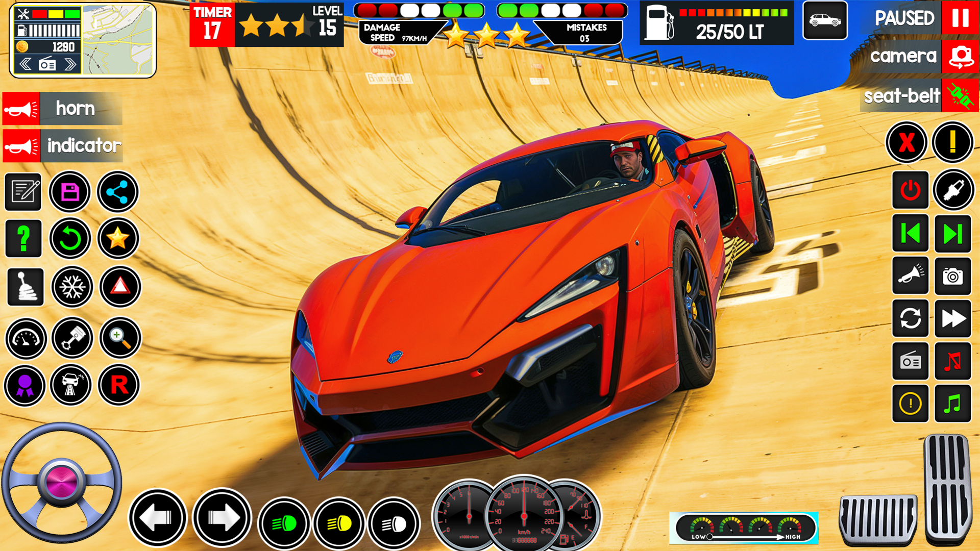 Cuplikan Layar Game Car Simulator Stunt Car Game
