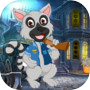 Funny Cartoon Racoon  Escape -