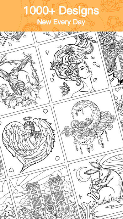 Colorfly : 秘密花园涂色画画游戏 ゲームのスクリーンショット