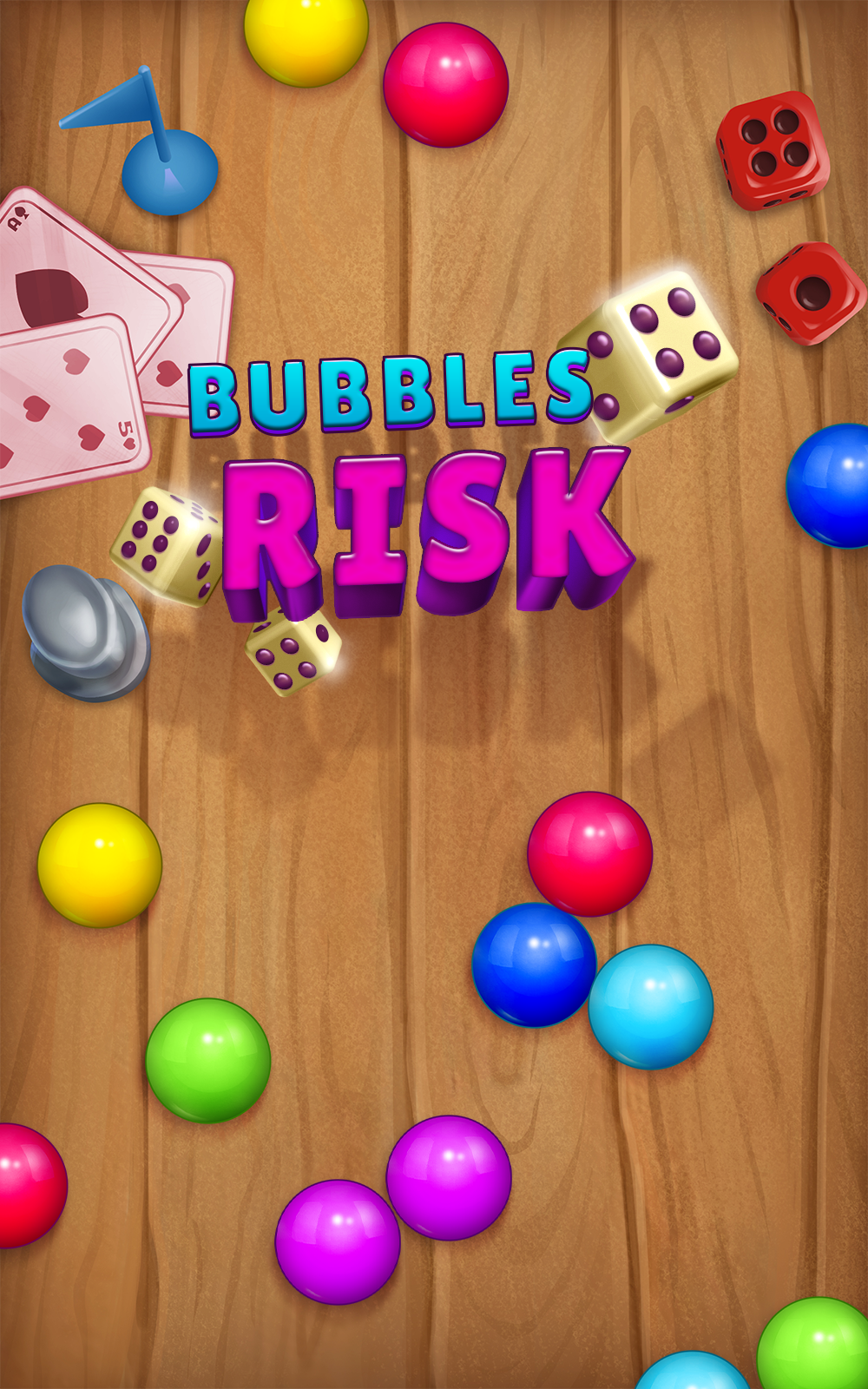 Cuplikan Layar Game Bubbles Risk : Offline Game