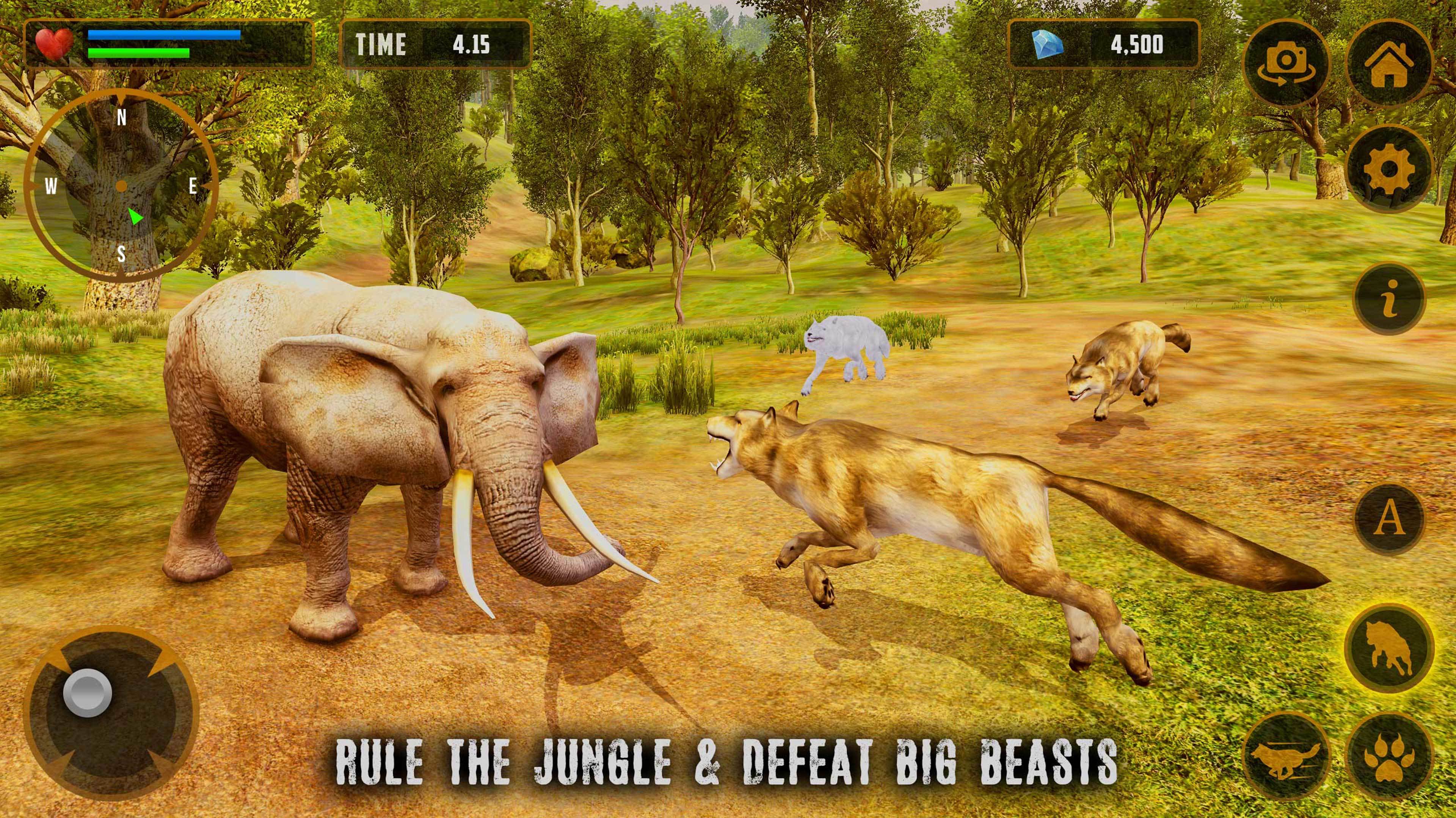 Screenshot of Wild Wolf Simulator Wolf Games