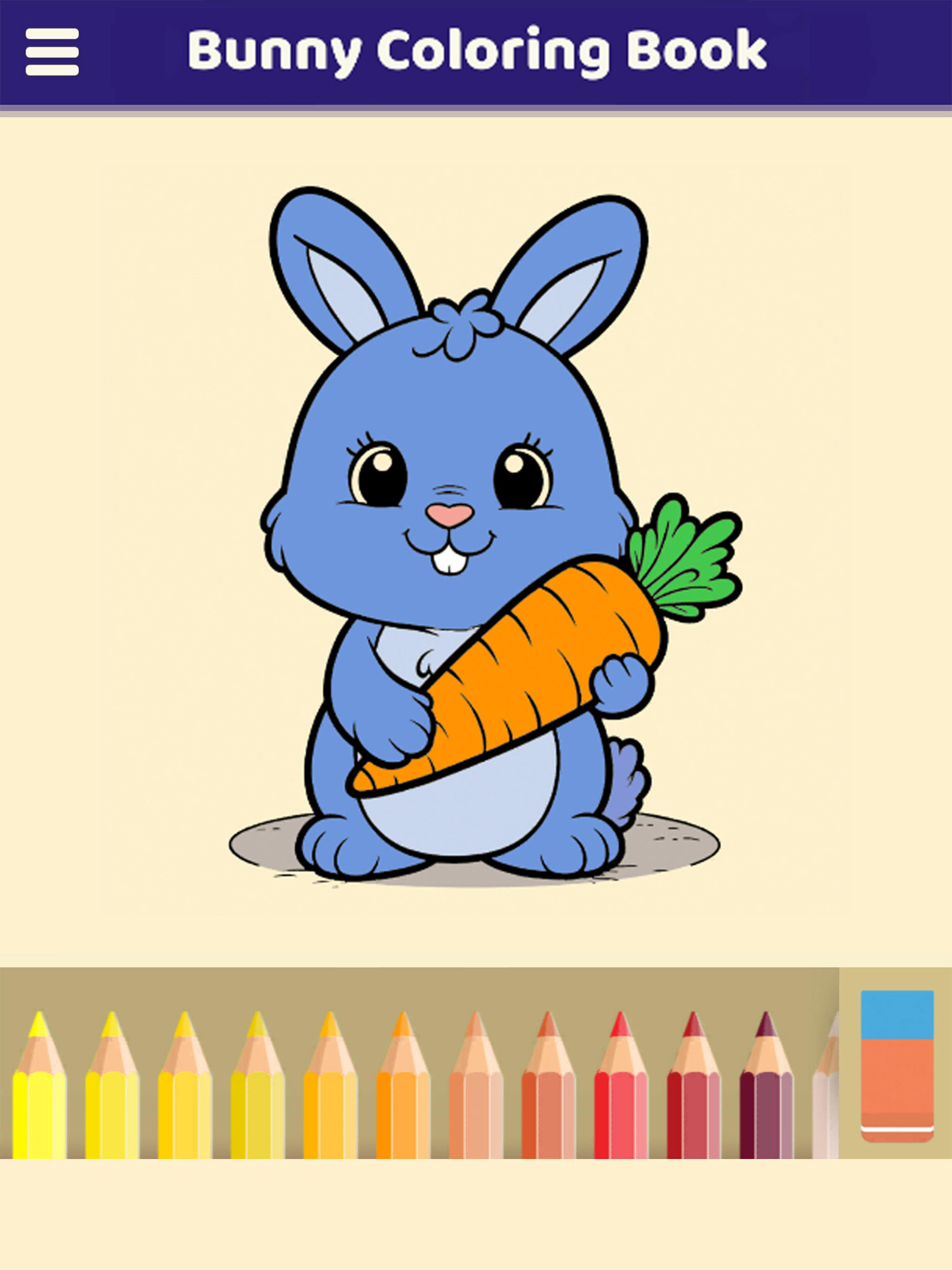 Bunny Coloring Book Game Screenshot