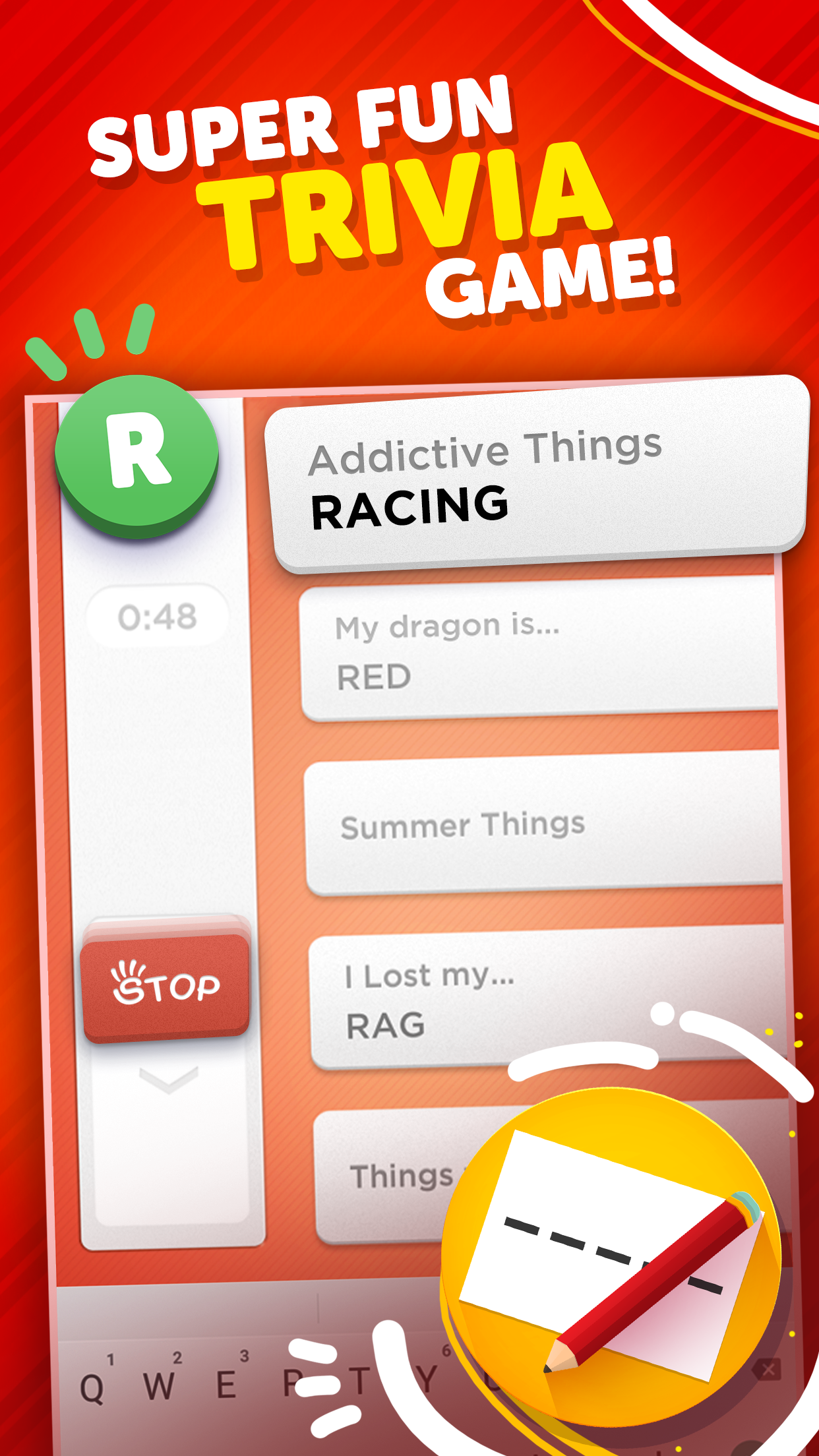 Screenshot of Stop - Categories Word Game