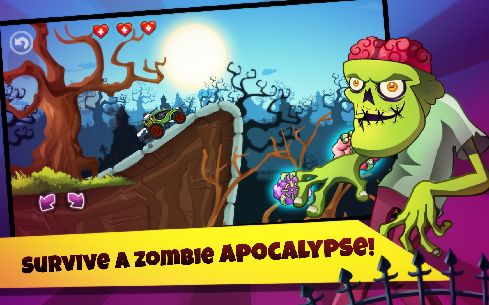 Zombie Shooting Race Adventure screenshot game