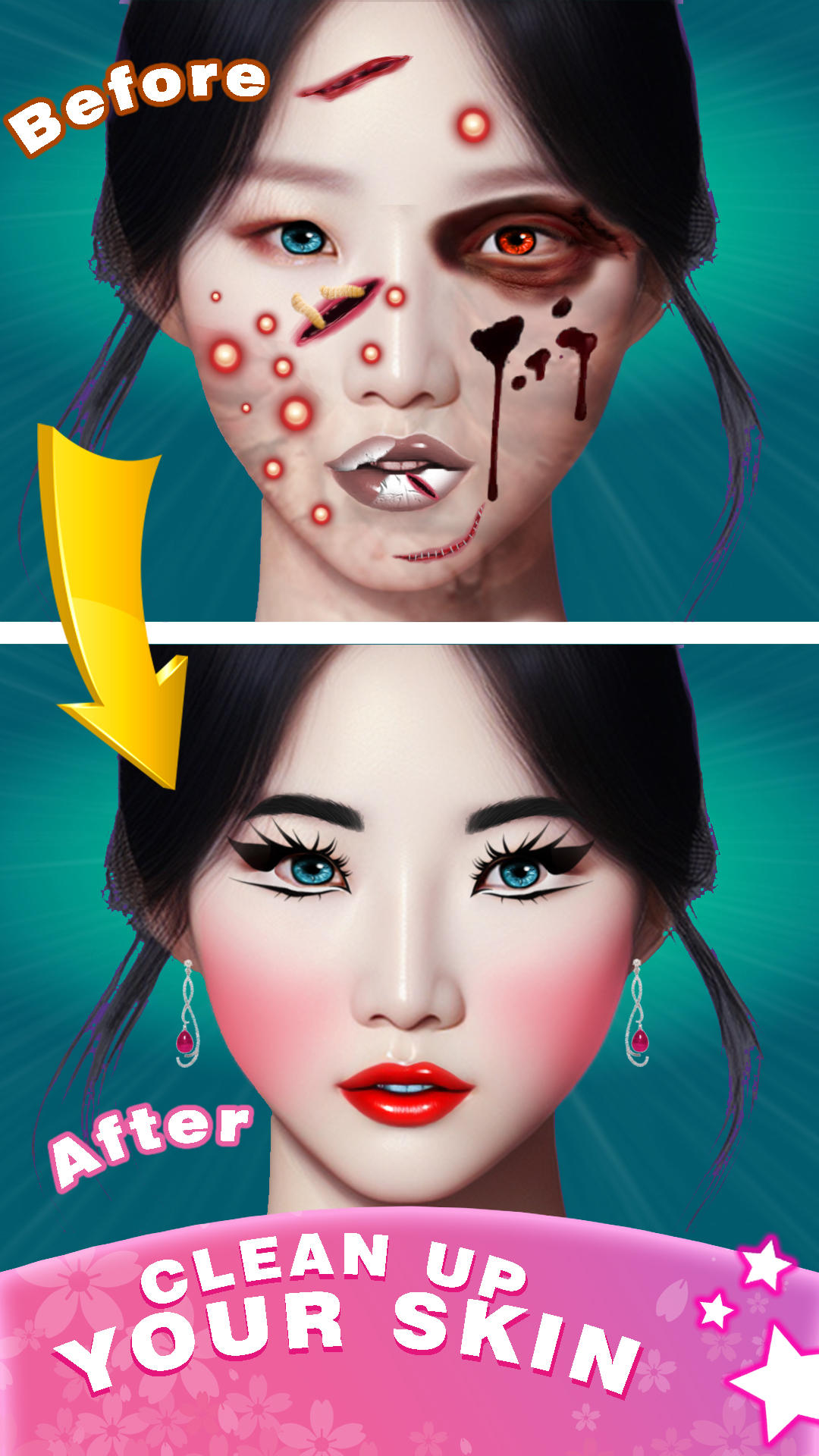 Korean Makeover:Asmr Salon Spa Game Screenshot