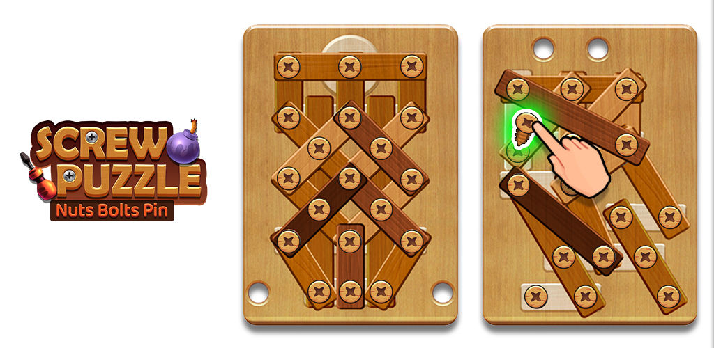 Nuts Bolts Wood Puzzle Games