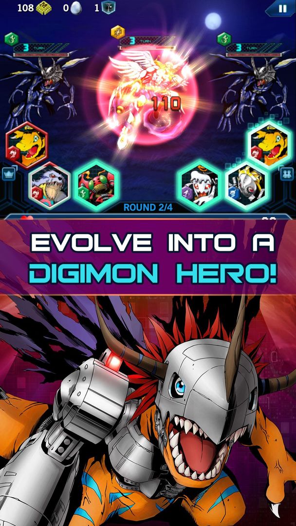 Digimon Heroes! ภาพหน้าจอเกม