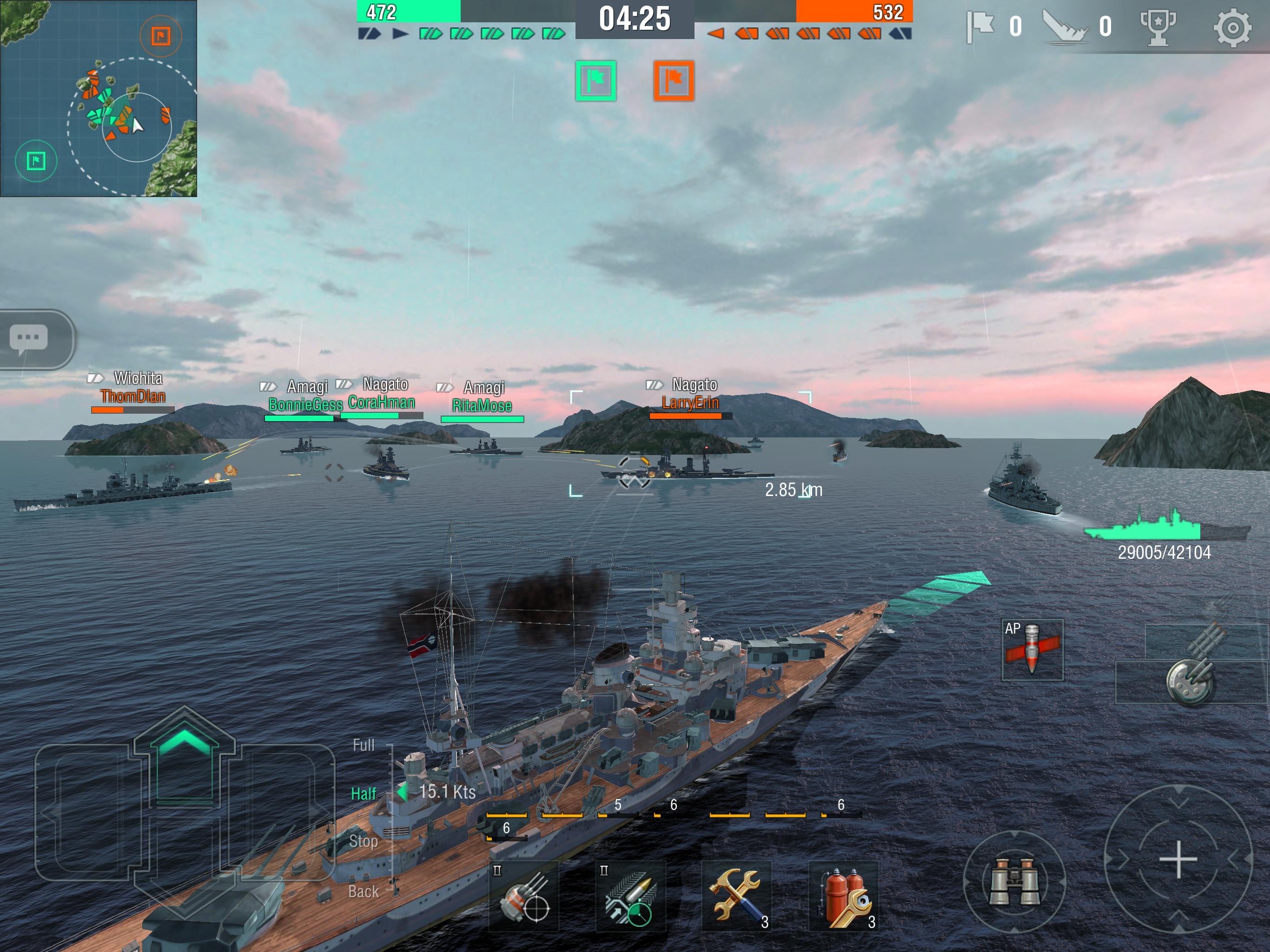 Cuplikan Layar Game World of Warships Blitz War