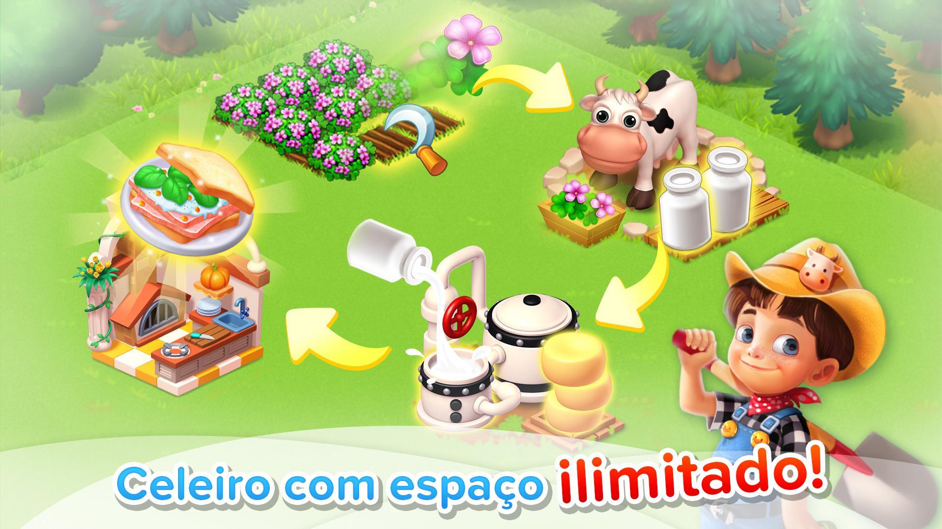 Captura de Tela do Jogo Fazenda Feliz Pocket