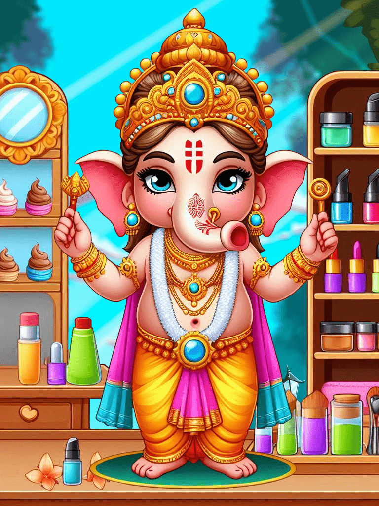 Ganesh Game :Dress Up & Puzzle Game Screenshot