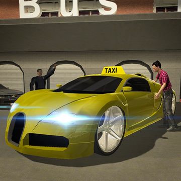 3D City Taxi Driving Mania Game Screenshot