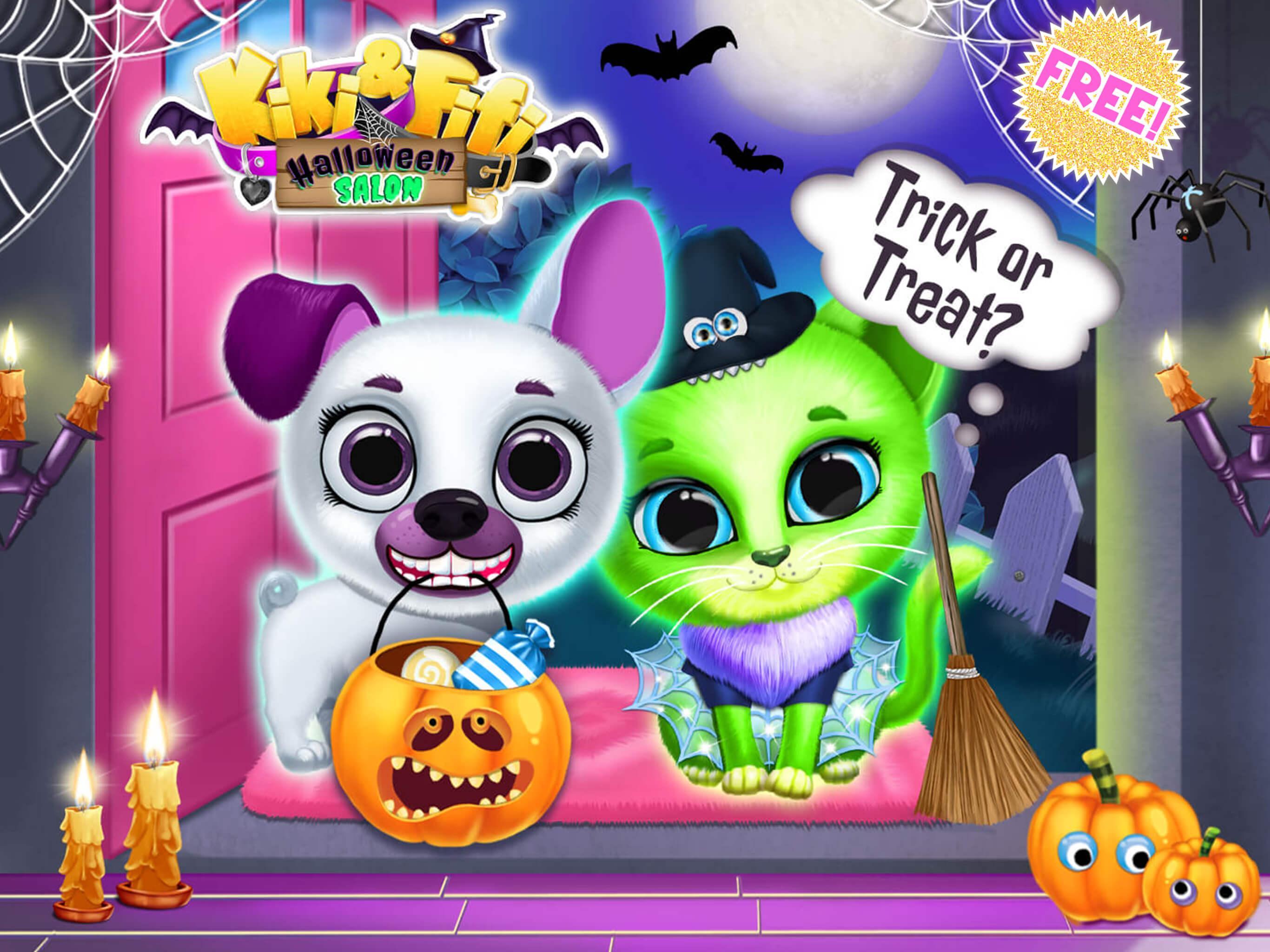 Kiki & Fifi Halloween Salon - Scary Pet Makeoverのキャプチャ