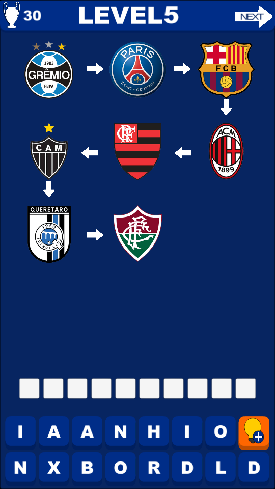 Football Player Career Quiz Game Screenshot