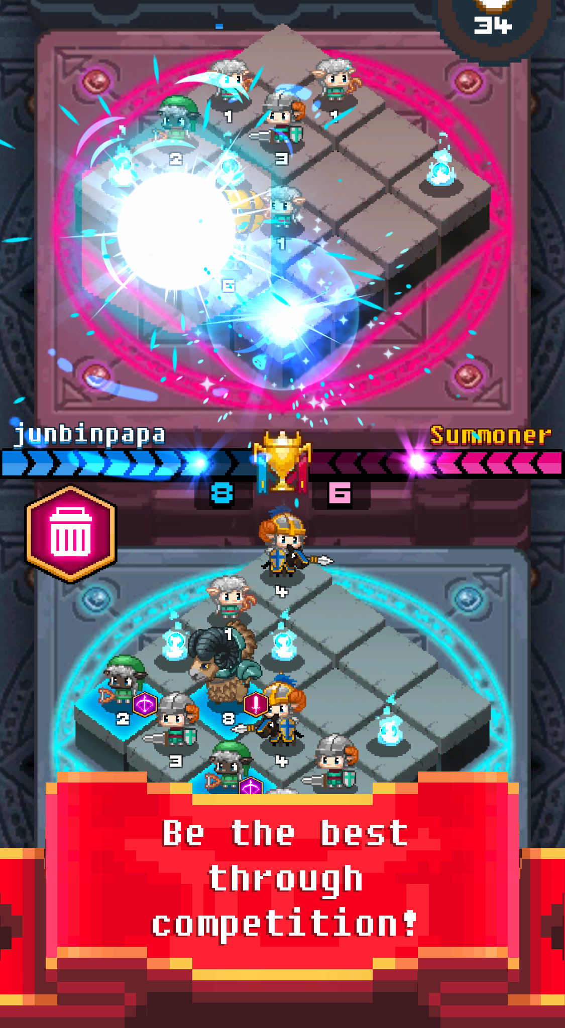 Summoner's Battle 2048 Game Screenshot