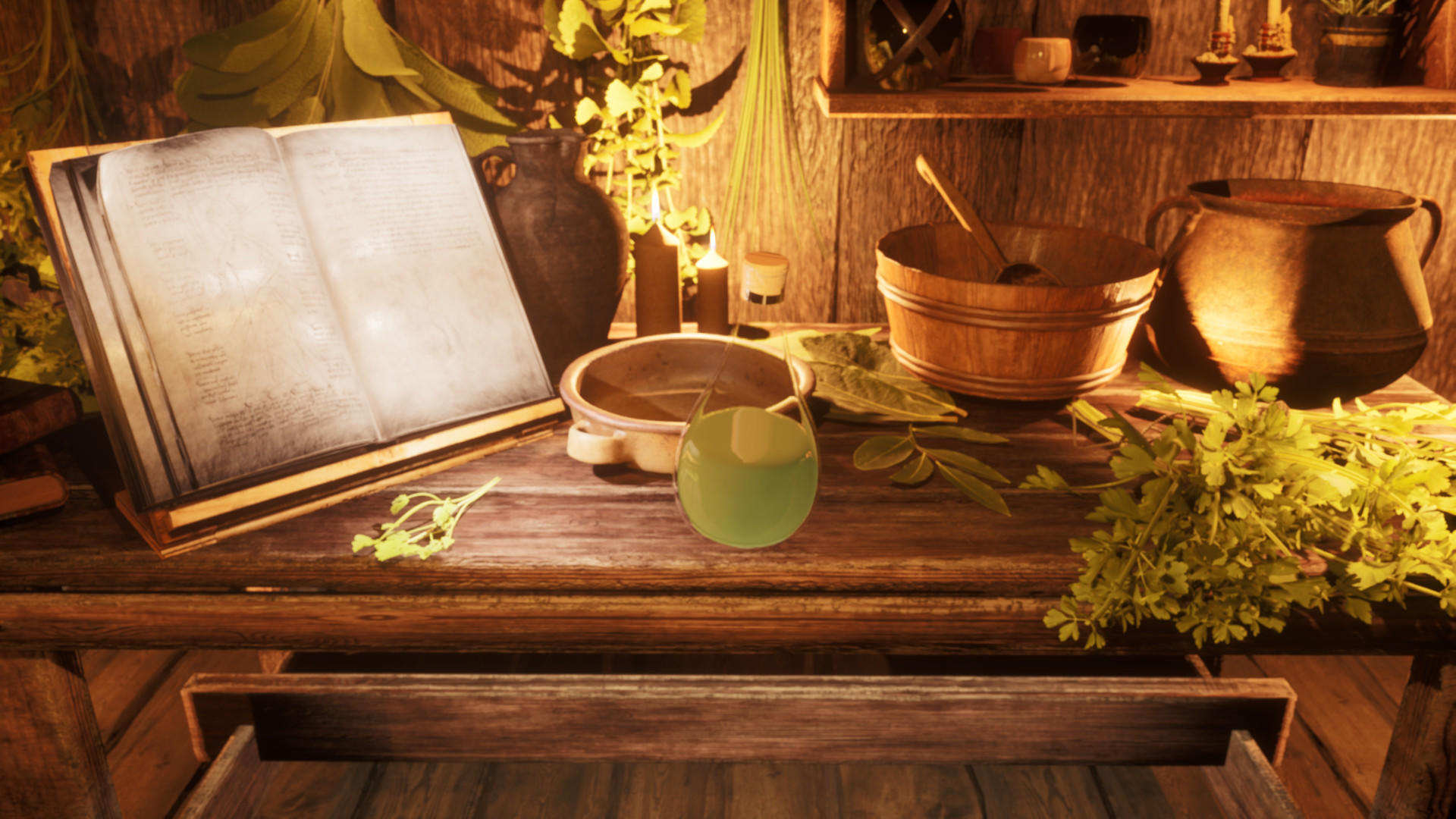 Monastery Builder Game Screenshot