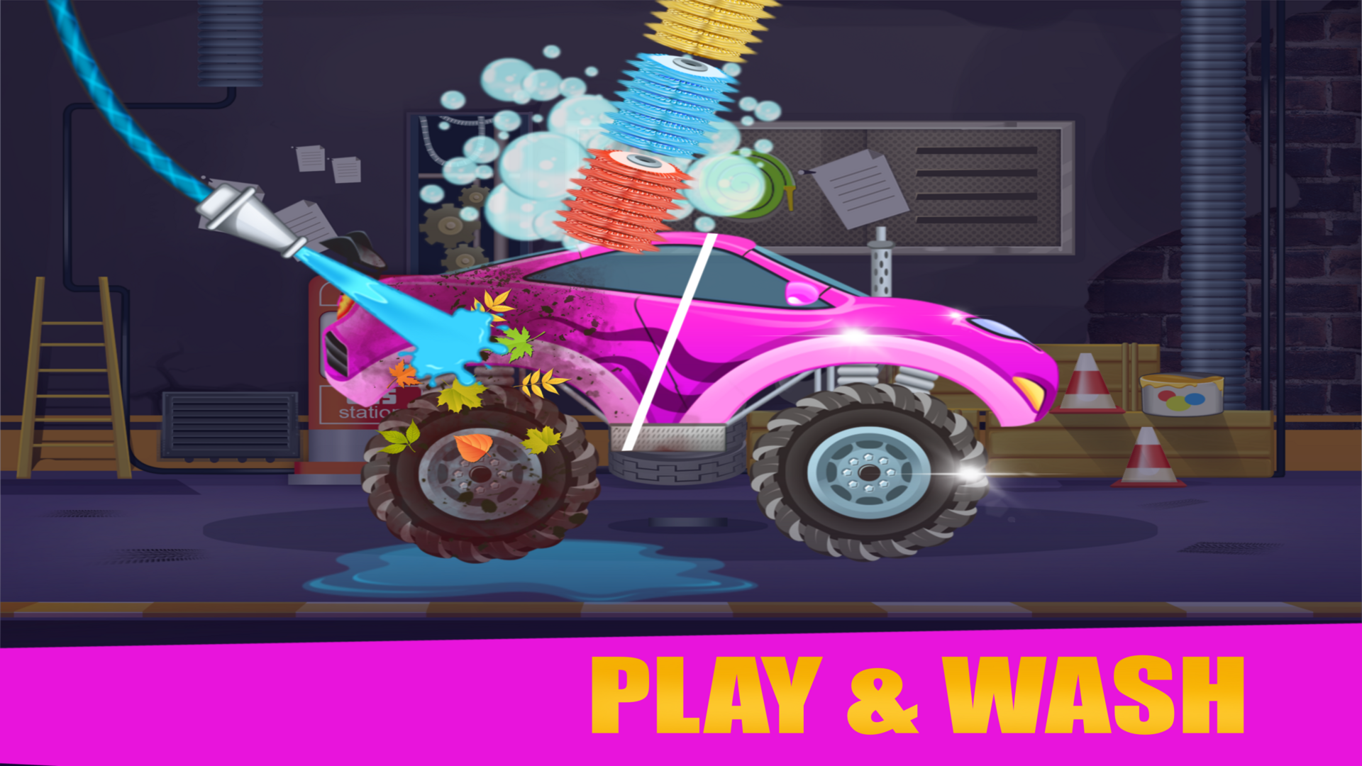 Car Wash Game: Power Gun Wash Game Screenshot