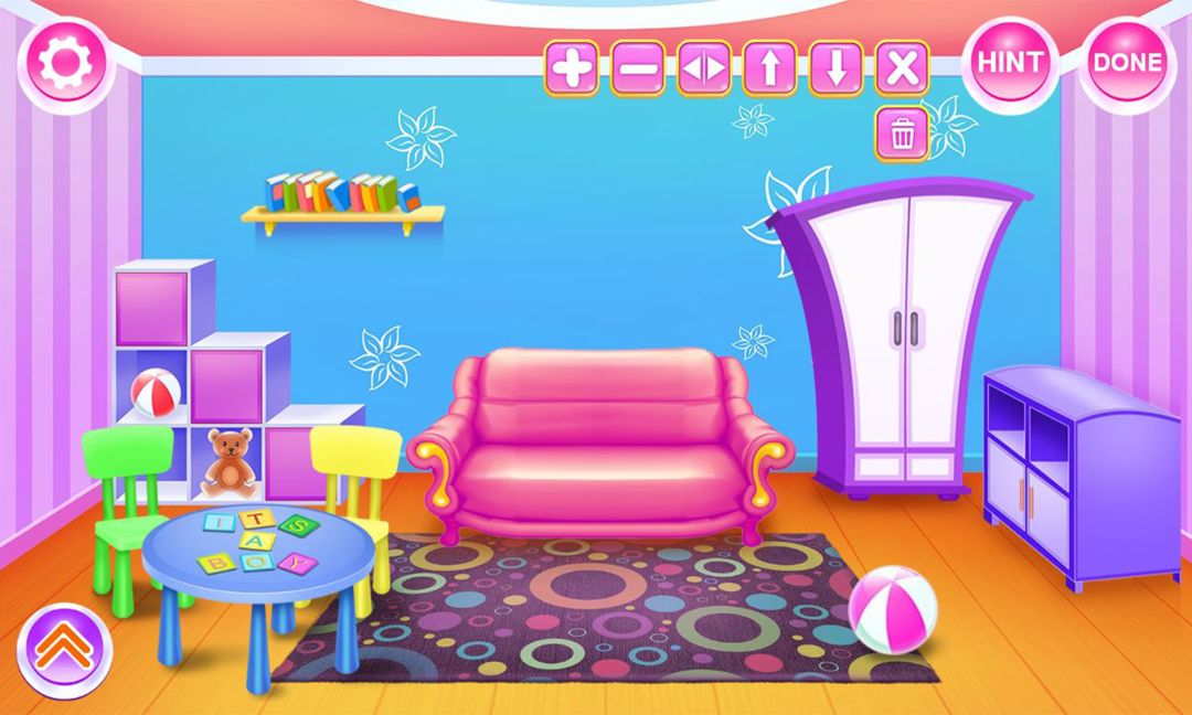 Create your own doll house screenshot game