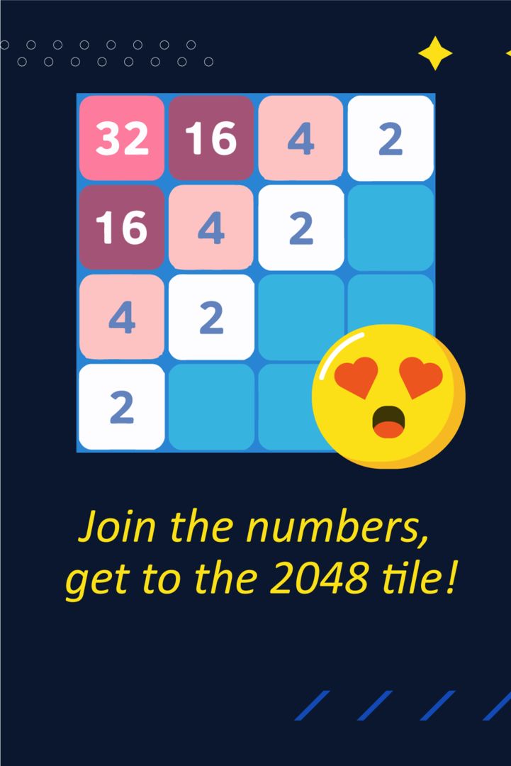 (JP ONLY) 2048 Number Puzzle Game ภาพหน้าจอเกม