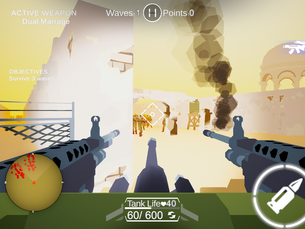 AAA Tank Vs Zombies ภาพหน้าจอเกม