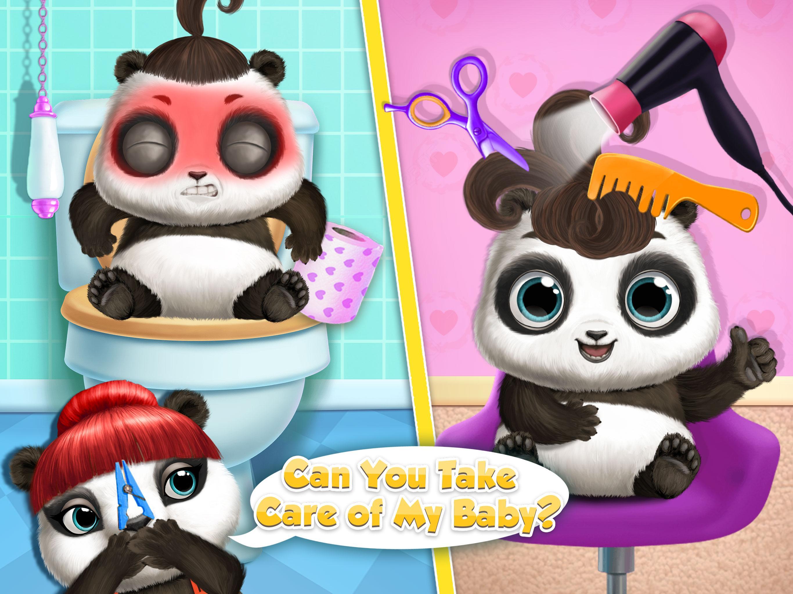 Cuplikan Layar Game Panda Lu Baby Bear Care 2