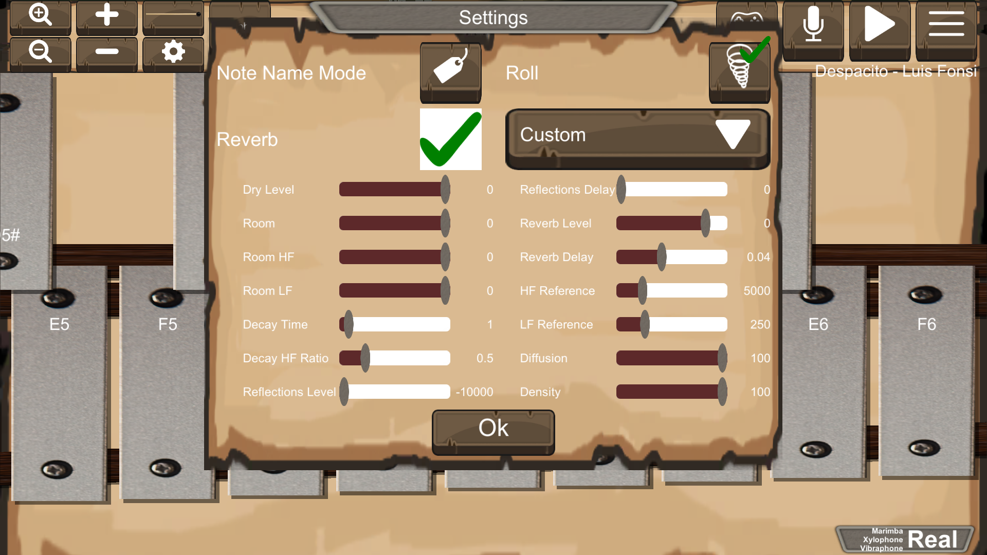 Marimba, Xylophone, Vibraphone Game Screenshot