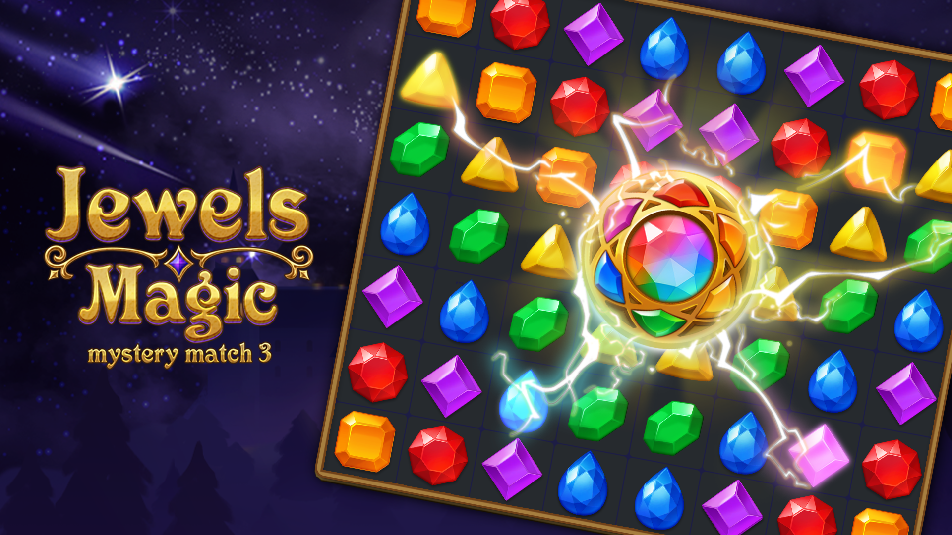 Скриншот игры Jewels Magic: Mystery Match3