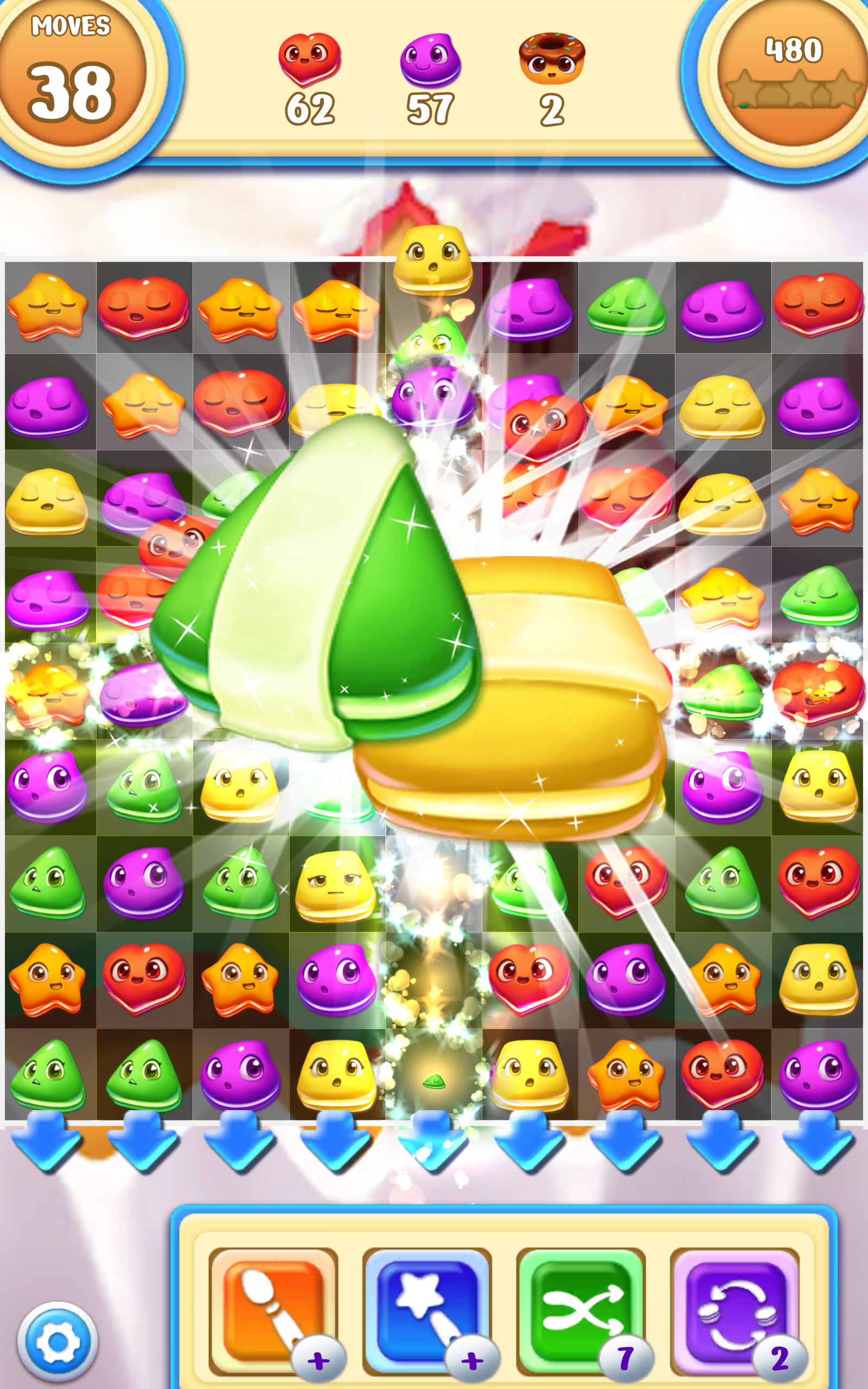 마카롱 팝 :  달콤한 매치3 퍼즐 게임 스크린 샷