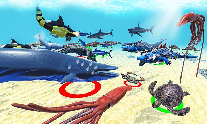 Sea Animal Kingdom: War Simula Game Screenshot