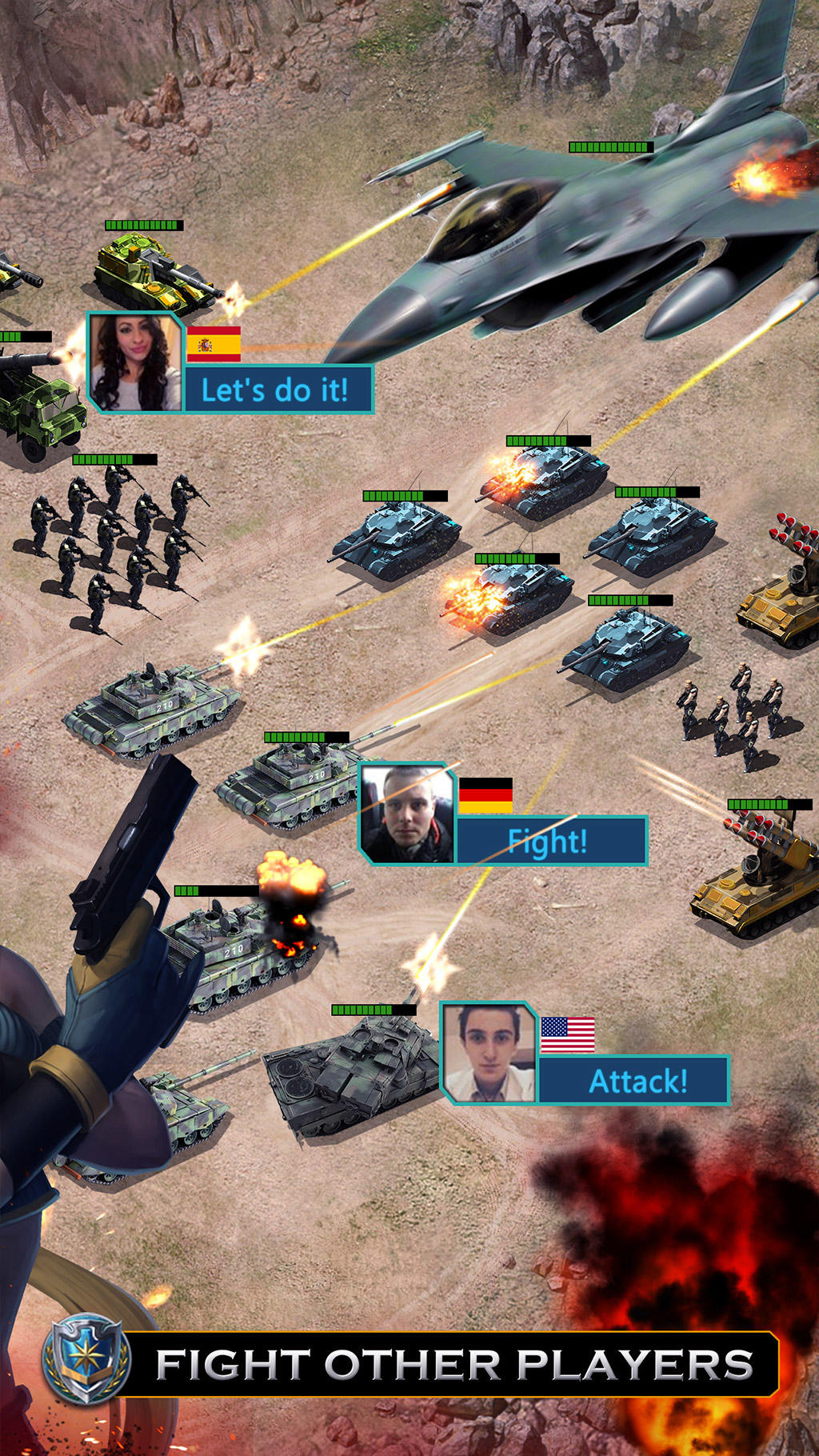 Empire Strike-Modern Warlords Game Screenshot